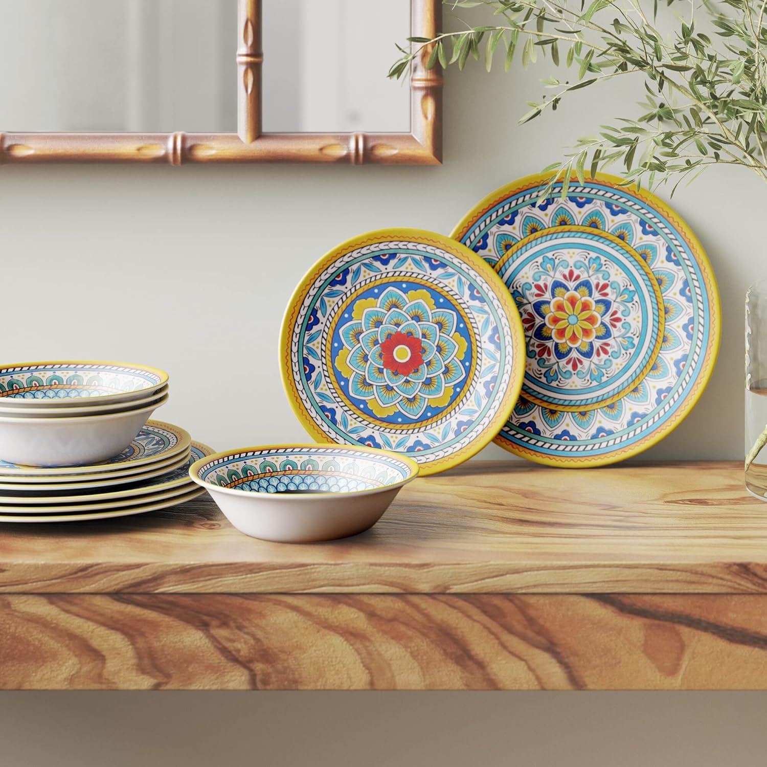 12-Piece Melamine Dinner Set