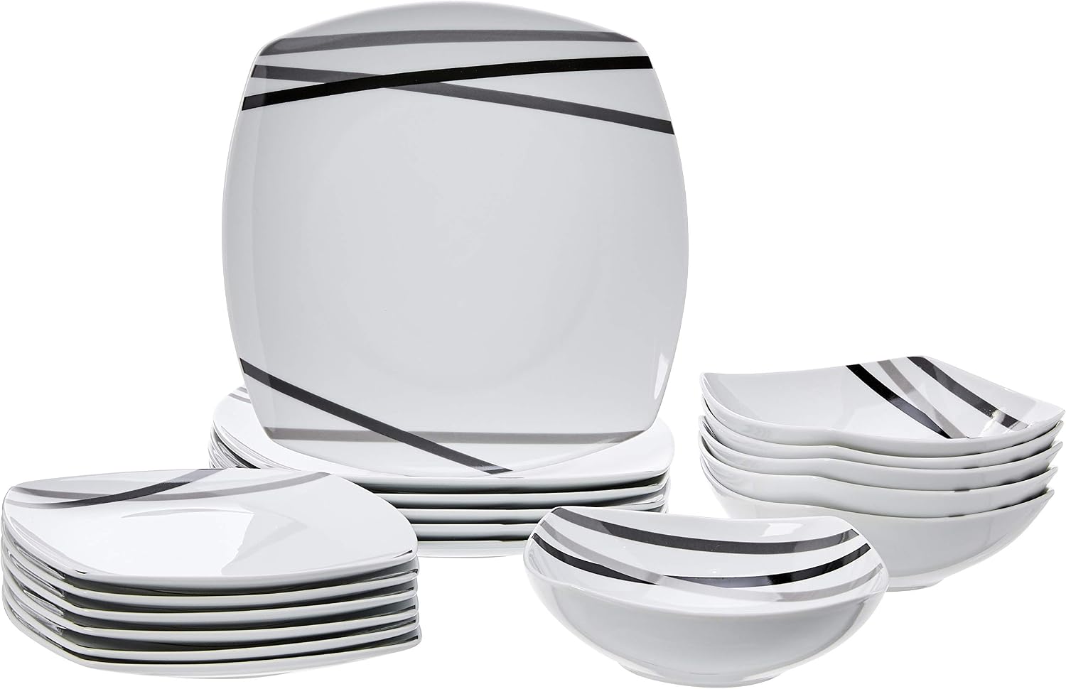 18-Piece Modern Porcelain