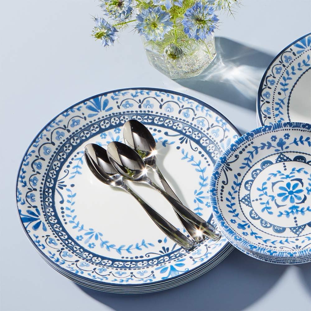 Azulejo Porcelain Dinner Set - 18-Piece