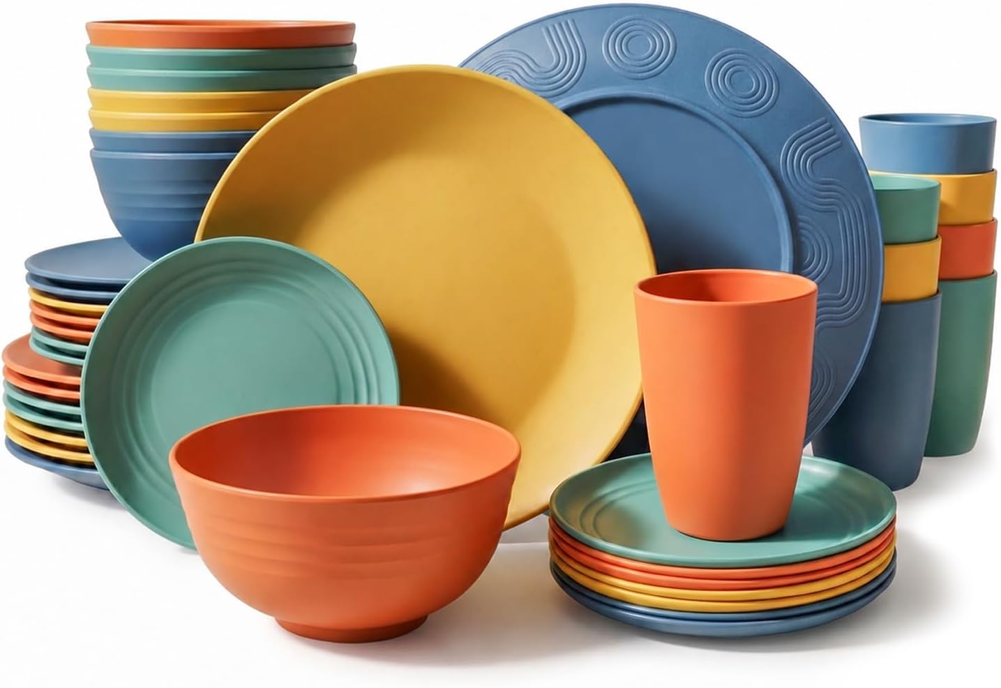 Beige Wheat Straw Dinnerware