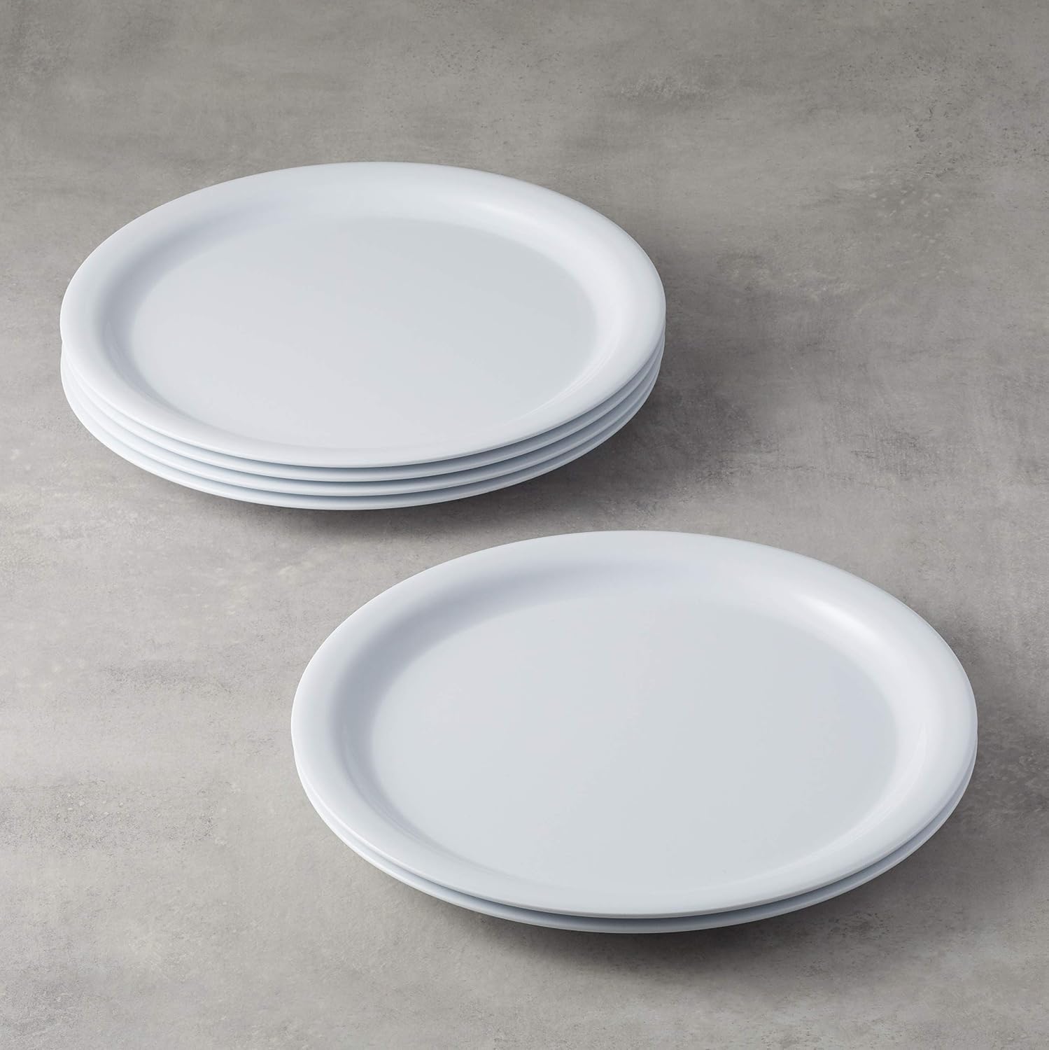 White Melamine Plate Set