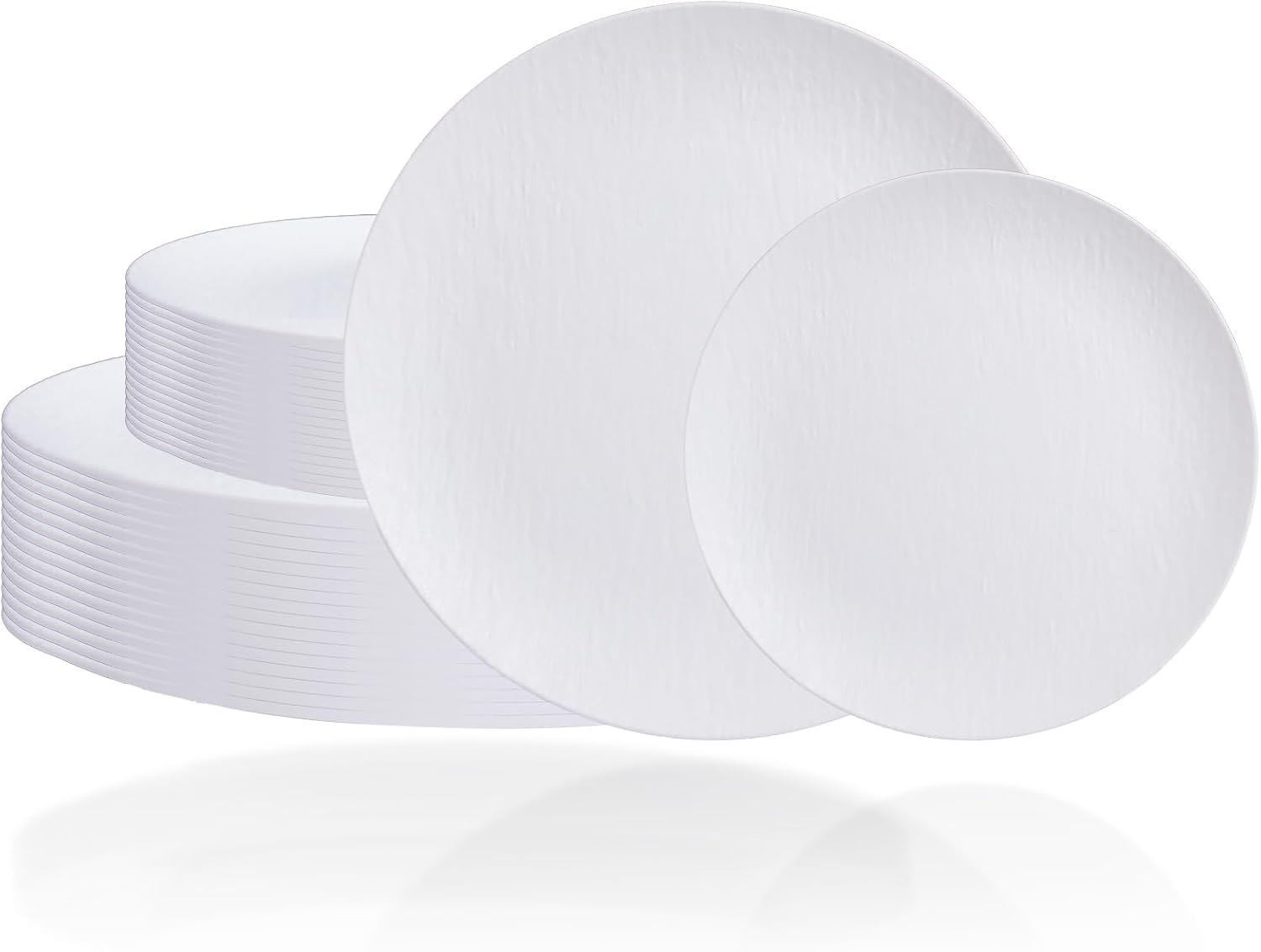 White Reusable Plastic Dinnerware - 32-Piece Set